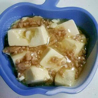 【簡単】ひき肉と豆腐のとろとろあんかけ